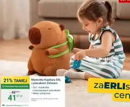 ERLI Maskotka Kapibara XXL z plecakiem Zółwiem oferta