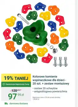 ERLI Kolorowe kamienie wspinaczkowe dla dzieci oferta