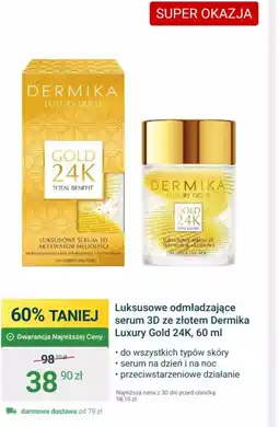 ERLI Luksusowe odmładzające serum 3D ze złotem Dermika Luxury Gold 24K oferta