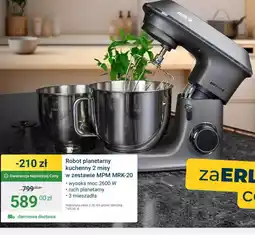 ERLI Robot planetarny kuchenny 2 misy w zestawie MPM MRK-20 oferta