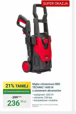 ERLI Myjka ciśnieniowa RED TECHNIC 1600 W oferta