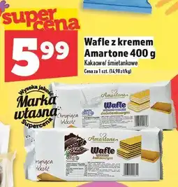 Topaz Wafle z kremem Amartone 400 g oferta
