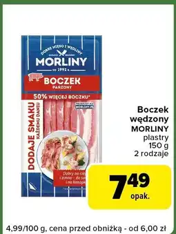 Carrefour Express Boczek wędzony Morliny plastry oferta