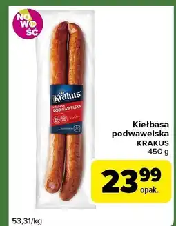 Carrefour Express Kiełbasa podwawelska Krakus oferta