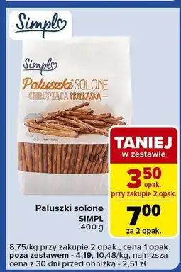 Carrefour Express Paluszki solone 400 g Simpl oferta