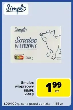 Carrefour Express Smalec wieprzowy 200 g Simpl oferta