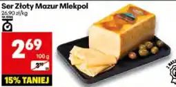 Delikatesy Centrum Ser Złoty Mazur Mlekpol 1kg oferta
