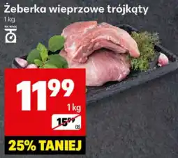 Delikatesy Centrum Żeberka wieprzowe trójkąty 1 kg Delikatesy Centrum oferta