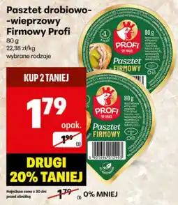 Delikatesy Centrum Pasztet drobiowo-wieprzowy Firmowy Profi 80g oferta