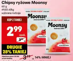 Delikatesy Centrum Chipsy ryżowe Moonsy 60g oferta