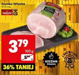Delikatesy Centrum Szynka Szynka Włoska 100g Sokołów oferta