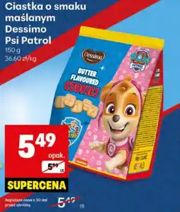 Delikatesy Centrum Ciastka o smaku maślanym Dessimo Psi Patrol 150g oferta