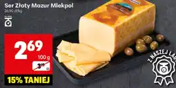 Delikatesy Centrum Ser Złoty Mazur Mlekpol 100g oferta
