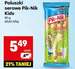 Delikatesy Centrum Paluszki serowe Pik-Nik Kids 80g oferta