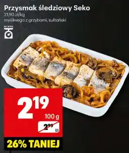 Delikatesy Centrum Przysmak śledziowy Seko 100g oferta