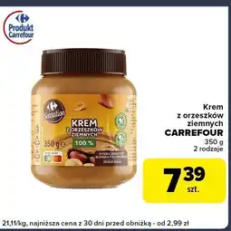 Globi Krem z orzeszków ziemnych CARREFOUR 350g oferta