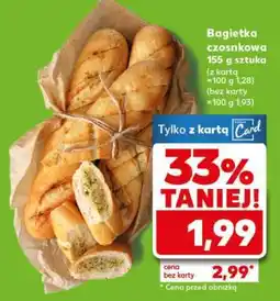 Kaufland Bagietka czosnkowa 155 g sztuka oferta