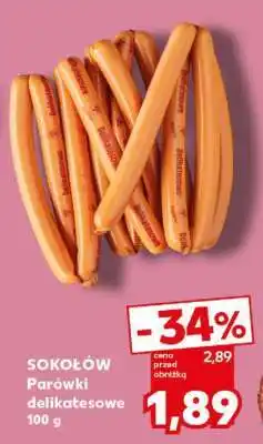 Kaufland SOKOŁÓW Parówki delikatesowe 100 g oferta