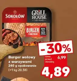 Kaufland Burger wołowy z warzywami oferta
