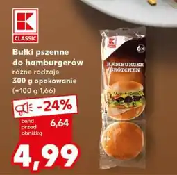 Kaufland Bułki pszenne do hamburgerów oferta