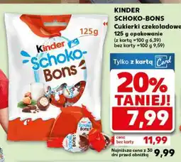 Kaufland KINDER SCHOKO- -BONS Cukierki czekoladowe 125 g opakowanie oferta