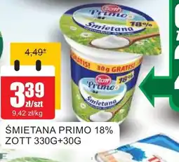 Bingo Smietana Primo 18% Zott oferta