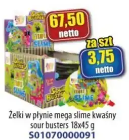 AT Zelki w płynie mega slime kwaśny sour busters oferta