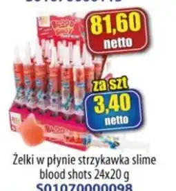 AT Zelki w płynie strzykawka slime blood shots oferta