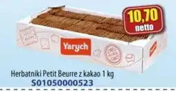 AT Herbatniki Petit Beurre z kakao Yarych oferta