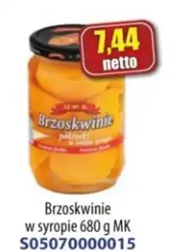 AT Brzoskwinie w syropie MK oferta