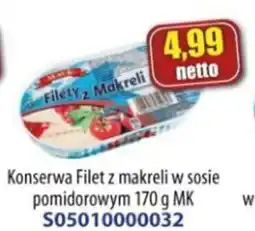 AT Konserwa Filet z makreli w sosie pomidorowym MK oferta