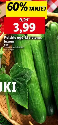Lidl Ogórki oferta