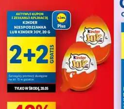 Lidl Kinder Niespodzianka lub Kinder Joy oferta