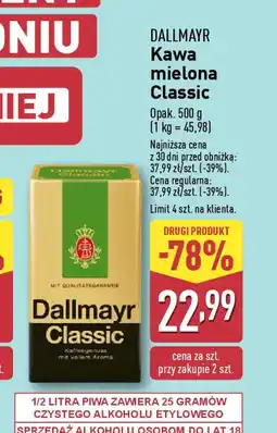 ALDI Kawa mielona Dallmayr Classic oferta