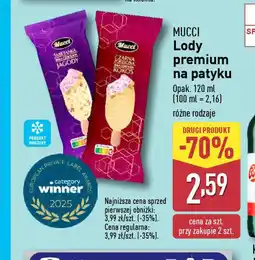 ALDI Lody premium na patyku Mucci oferta