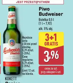 ALDI Piwo Budweiser oferta