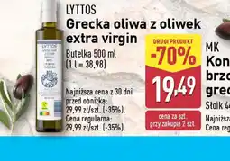 ALDI Grecka oliwa z oliwek extra virgin Lyttos oferta