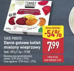 ALDI Danie gotowe kotlet mielony wieprzowy Takie Proste oferta