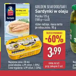 ALDI Sardynki w oleju Golden Seafood/Safi oferta