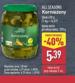 ALDI ALL SEASONS Korniszony oferta