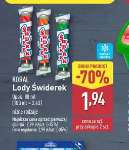 ALDI Lody Swiderek Koral oferta