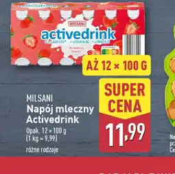 ALDI Milsani Napój mleczny Activedrink oferta