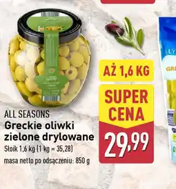 ALDI Greckie oliwki zielone drylowane All Seasons oferta