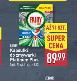 ALDI Kapsułki do zmywarki Fairy Platinum Plus oferta