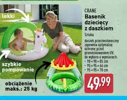 ALDI Basenik dziecięcy z daszkiem Crane oferta