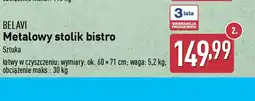 ALDI Metalowy stolik bistro Belavi oferta