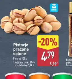 ALDI Pistacje prażone solone oferta