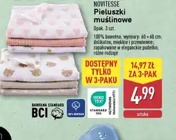 ALDI Pieluszki muślinowe Novitesse oferta