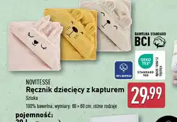 ALDI Ręcznik dziecięcy z kapturem Novitesse oferta