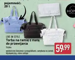 ALDI Torba na ramię z matą do przewijania Live in Style oferta